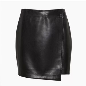 Babaton Vegan Leather Skirt